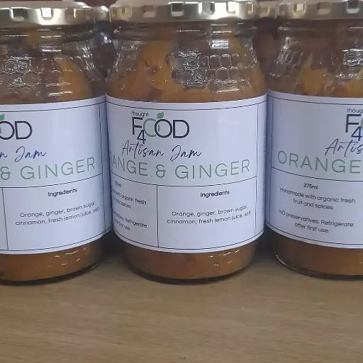 [T4F-CON-ORG-350] Jam Orange with Ginger 350g